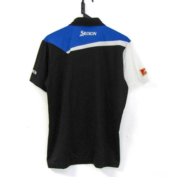 新品未使用　スリクソン　ポロシャツ　L ほぼ新品 デサント製 スリクソン Srixon ストライプポロシャツ L