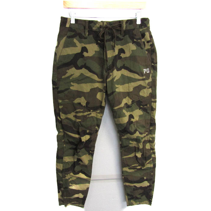 パーリーゲイツ カモフラ柄レディースパンツ サイズ0 2022年モデル