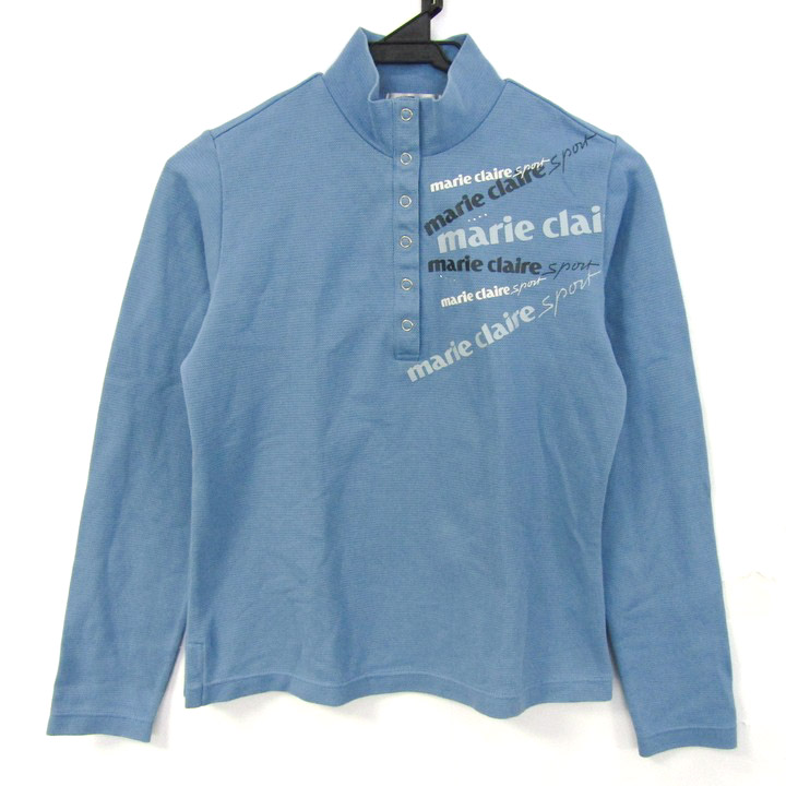 マリ・クレールスポーツ★薄手ストレッチ★ハーフジップ【レディース サイズL】 マリクレールスポーツ 長袖Tシャツ トップス ハーフジップ スポーツ