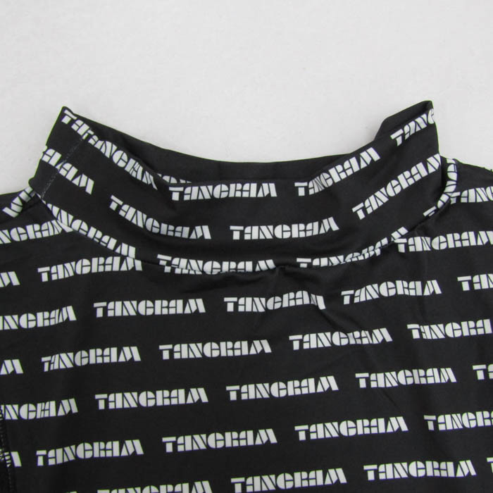 タングラム 長袖Tシャツ トップス ハイネック ロゴグラム スポーツ
