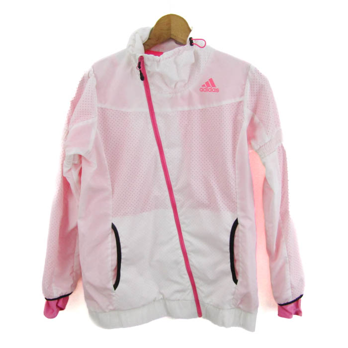 ADIDAS フリースジャケット ピンク・ホワイト Lサイズ adidas NEO 