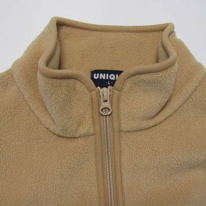 ユニクロ フリースブルゾン ジャケット ハーフジップ アウター メンズ Lサイズ ベージュ UNIQLO 中古 UNIQLO 店舗買取 ジャケット アウター その他アウター USEDのアパレル通販サイト - SMASELL スマセル