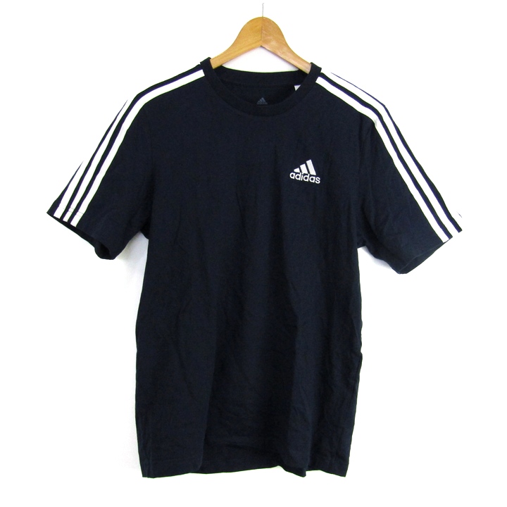 アディダス 半袖Tシャツ トップス 3ストライプス コットン スポーツ 