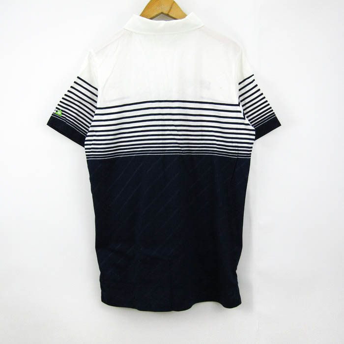 ポロシャツ Gradient Stripe Long Sleeve Polo Shirt - トップス