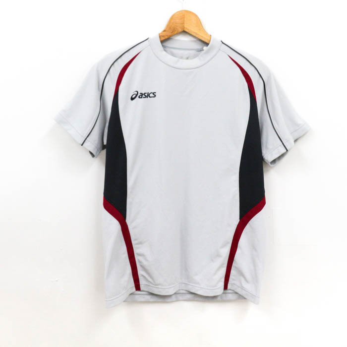 アシックス Tシャツ 半袖 スポーツウエア トップス 日本製 白 メンズ S 