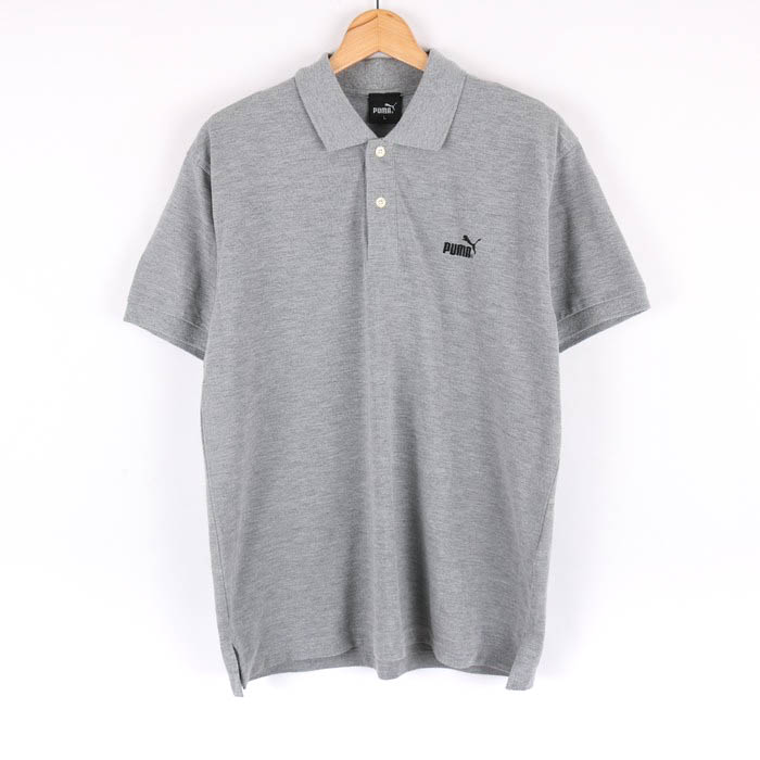 プーマ 半袖ポロシャツ ワンポイントロゴ ゴルフウエア メンズ Lサイズ