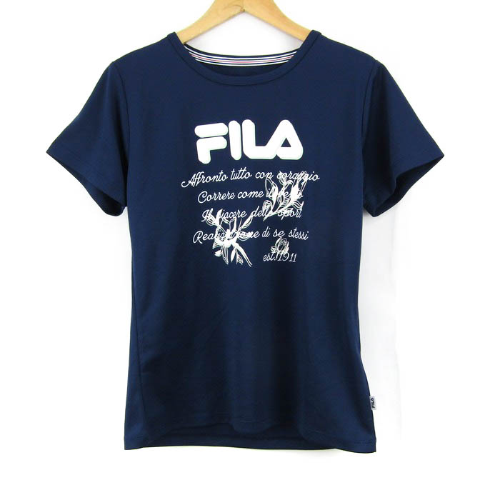 フィラ 半袖Tシャツ ロゴＴ スポーツウエア レディース Lサイズ