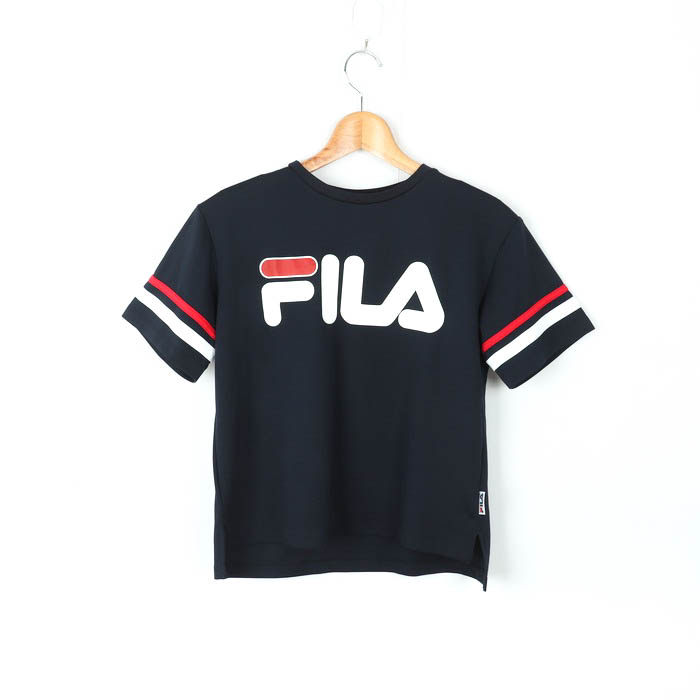 フィラ 半袖Tシャツ ロゴT トリコロール スポーツウエア レディース Sサイズ 紺×白×赤 FILA 【中古】｜FILA｜店舗買取｜トップス＞Tシャツ/カットソー｜USEDのアパレル通販サイト  - SMASELL（スマセル）