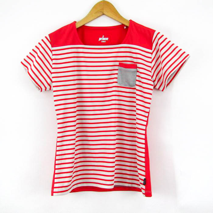 プリンス 半袖Tシャツ ボーダー柄 胸ポケット スポーツウエア