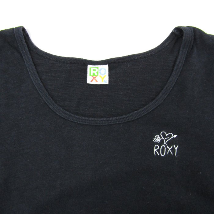 ロキシー 半袖Tシャツ ロゴT ワンポイントロゴ コットン レディース M