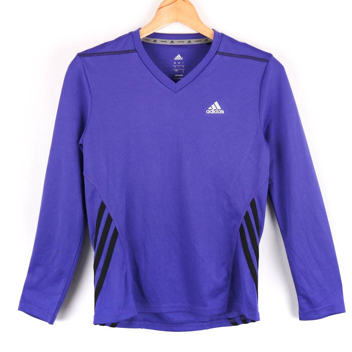 【adidas】RLN LNKS SMLS 襟付Vネック 長袖 adidas】RLN LNKS SMLS 襟付Vネック 長袖