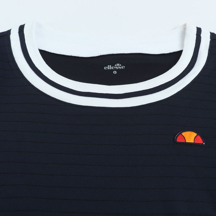 エレッセ 半袖Ｔシャツ トップス ワンポイントロゴ スポーツウエア レディース Lサイズ 紺×白 ellesse 【中古】