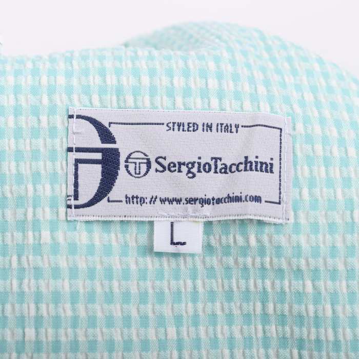 セルジオタッキーニ ショートパンツ ボトムス スコート チェック柄 テニスウエア レディース Lサイズ 緑×白 SERGIO TACCHINI 【中古】