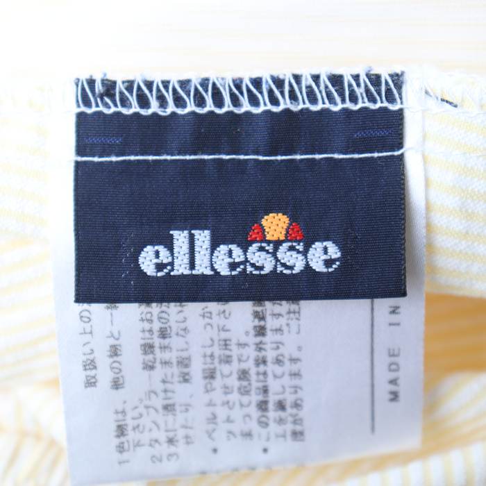 エレッセ ショートパンツ ボトムス ハーフパンツ ストライプ柄 スポーツウエア レディース Mサイズ 黄×白 ellesse 【中古】｜ellesse｜店舗買取｜パンツ＞その他パンツ｜USEDのアパレル通販サイト  - SMASELL（スマセル）