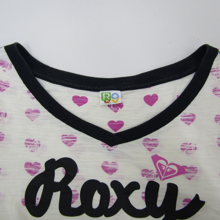 ロキシー 半袖Tシャツ トップス ロゴT ハート柄 スポーツウエア ロキシー 半袖Tシャツ トップス ロゴT ハート柄 スポーツウエア