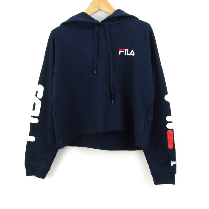 フィラ パーカー トップス プルオーバー スウェット スポーツウエア メンズ Fサイズ グリーン FILA