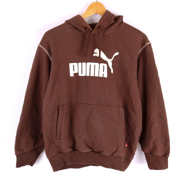 プーマ パーカー トップス プルオーバー スウェット フロントロゴ スポーツウエア メンズ Mサイズ ブラウン PUMA 【中古】｜PUMA｜店舗買取｜トップス＞その他トップス｜USEDのアパレル通販サイト  - SMASELL（スマセル）