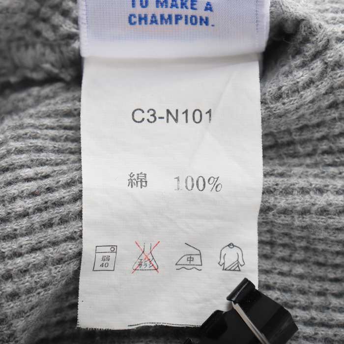 80s 90s CHAMPION フルジップパーカー サーマル ワッフル 80's Champion フルジップパーカー “無地” - used&vintage box