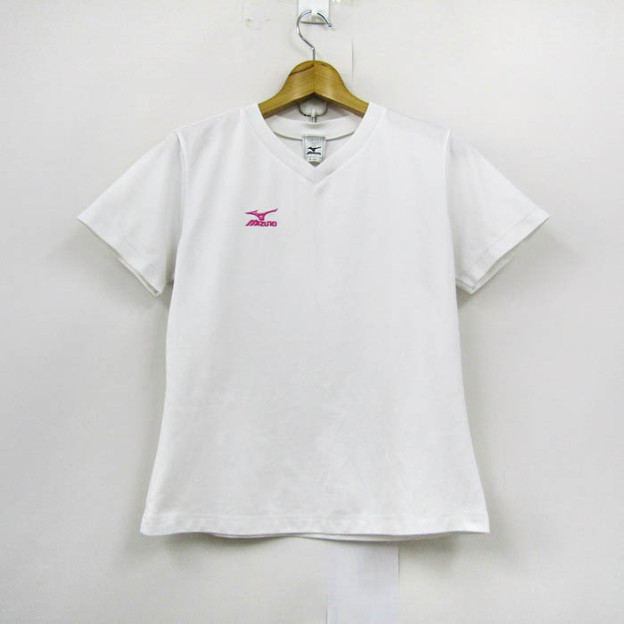 国内発送 体操着 ジャージ 緑 首元はゴム 半袖 昭和レトロ品 白 半袖Tシャツ