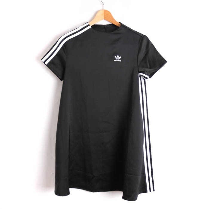 新品M Adidas 半袖ワンピース レディース ブラック KB6409 新品M Adidas 半袖ワンピース レディース ブラック KB6409