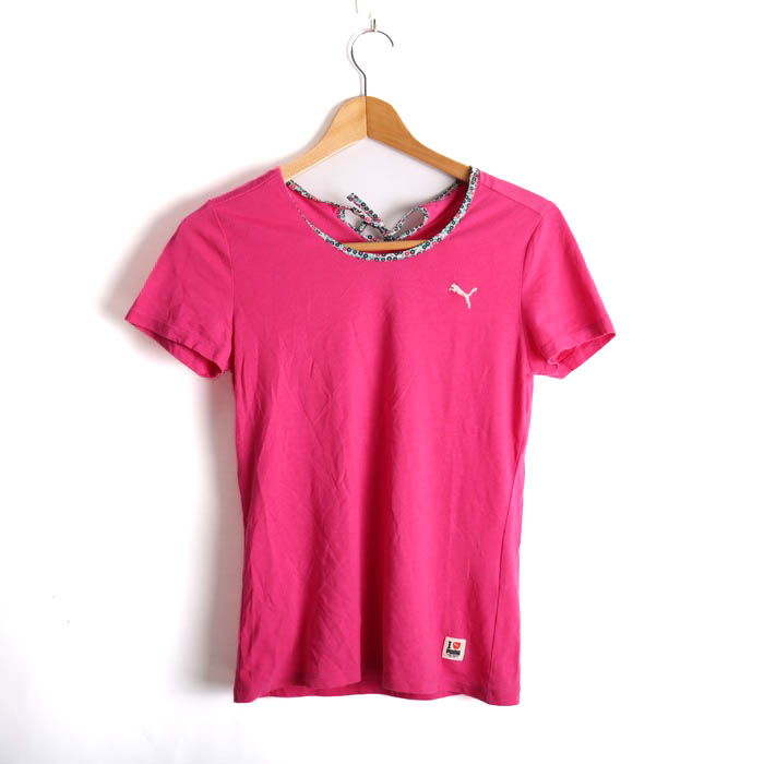 プーマ 半袖Tシャツ トップス ワンポイントロゴ スポーツウエア 