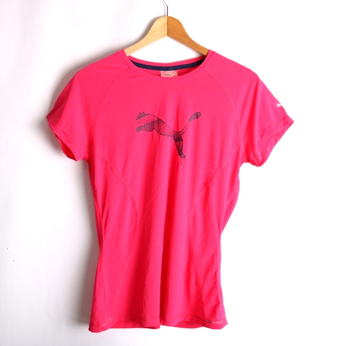 PUMA】『L』Tシャツ ピンク スポーツ用 やぼったく women's