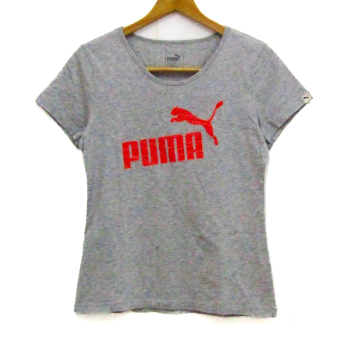 プーマ 半袖Ｔシャツ トップス ロゴT コットンT スポーツウエア キッズ 男の子用 160サイズ グリーン PUMA プーマ 半袖Ｔシャツ トップス ロゴT スポーツウエア コットン メンズ