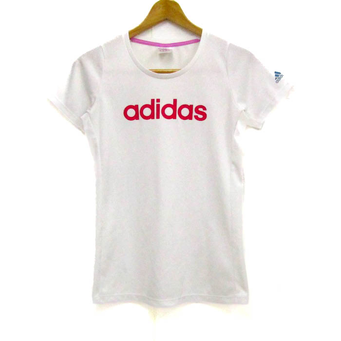 アディダス 半袖Ｔシャツ トップス ロゴT スポーツウエア レディース Lサイズ ホワイト adidas 【中古】｜adidas｜店舗買取｜トップス＞ Tシャツ/カットソー｜USEDのアパレル通販サイト - SMASELL（スマセル）