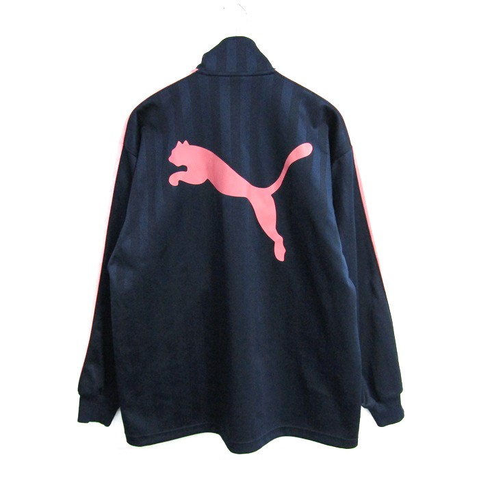 プーマ☆PUMA 90s ヒットユニオン セットアップ ジャージ 上下 紺 L