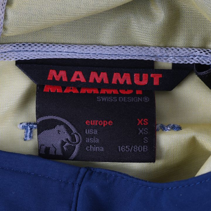マムート ナイロンジャケット マウンテンパーカー ウィンドブレーカー ウィンドストッパー メンズ Sサイズ ブルー Mammut 中古 Smasell スマセル 公式通販 サスティナブルアウトレットモール スマセル