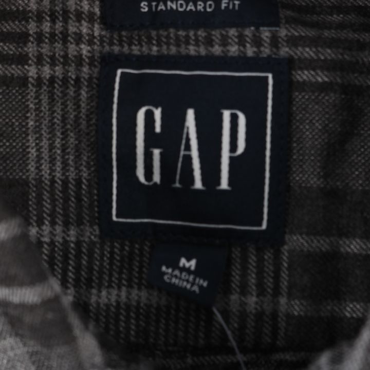 ギャップ 長袖シャツ チェック柄 レトロ トップス メンズ Mサイズ グレー GAP 【中古】 GAP USED/古着（Tシャツ/カットソー）｜GAPのUSED/古着通販サイト  SMASELL（スマセル）