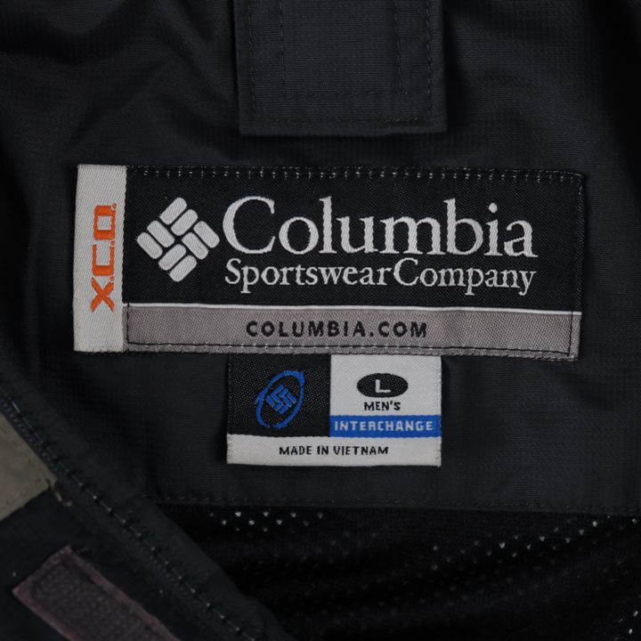 コロンビア X.C.O. マウンテンジャケット ナイロンジャケット アウトドア アウター US買付 海外古着 メンズ Lサイズ ブラック  Columbia 【中古】