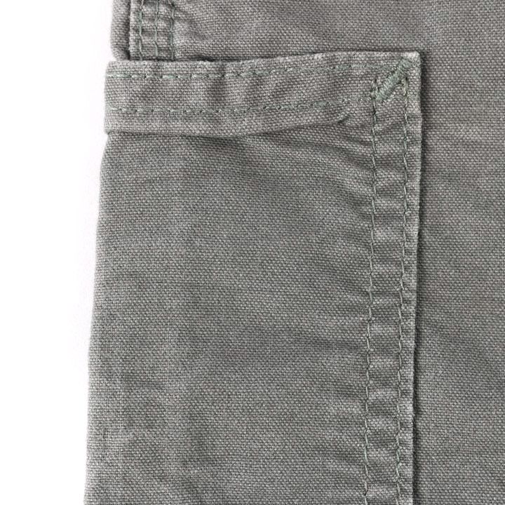カーハート ワークパンツ ペインターパンツ サイドポケット ワンポイントロゴ 大きいサイズ メンズ 46×30サイズ グレー Carhartt 【中古】