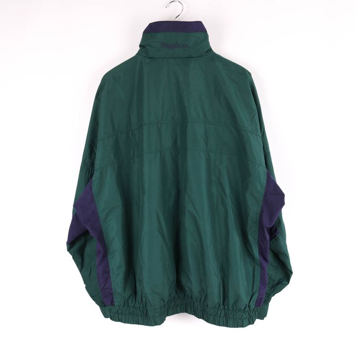 コロンビア　リバーシブル　中綿　フルジップナイロンジャケット黒緑　グリーン　XL
