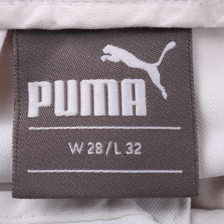 プーマ ロングパンツ 無地 ワンポイントロゴ ボトムス ゴルフウェア スポーツ メンズ W28L32サイズ ホワイト PUMA PUMA USED/古着（その他パンツ）｜PUMAのUSED/古着通販サイト SMASELL（スマセル）