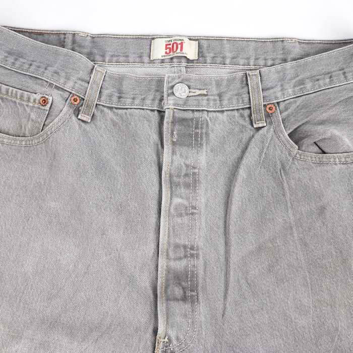 リーバイス デニムパンツ ジーンズ 501 ボタンフライ ストレート アメリカ買付品 海外 メンズ W40L34サイズ グレー Levi's