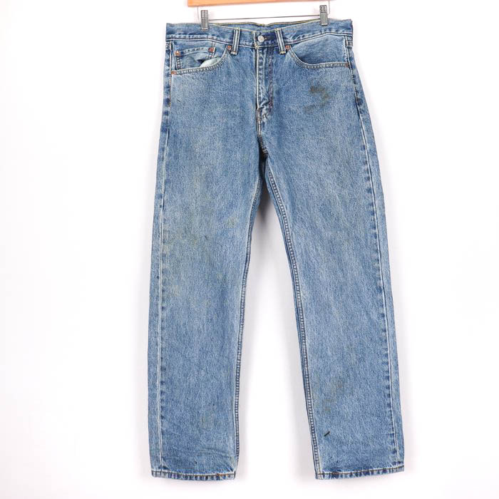 リーバイス デニムパンツ ジーンズ 505 ストレート アメリカ買付品 海外 メンズ W34L32サイズ ネイビー Levi's