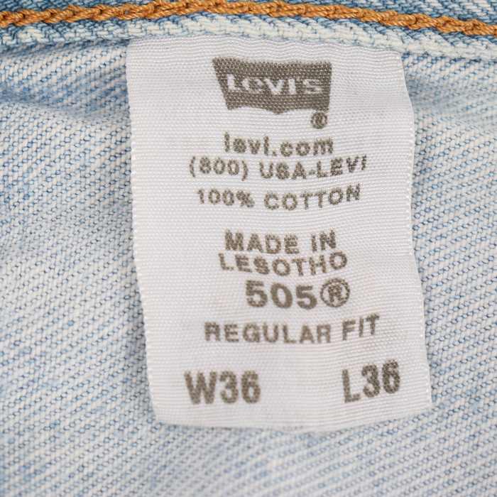 リーバイス デニムパンツ ジーンズ 505 レギュラーフィット アメリカ買付品 海外 メンズ W36L36サイズ ブルー Levi's