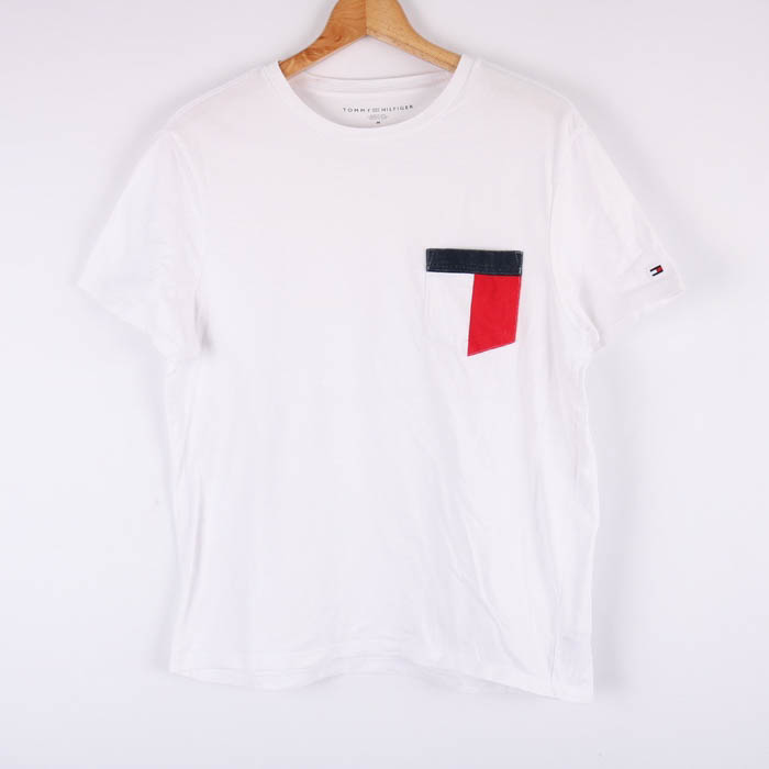 トミーヒルフィガー 半袖Tシャツ 胸ポケット ワンポイントロゴ