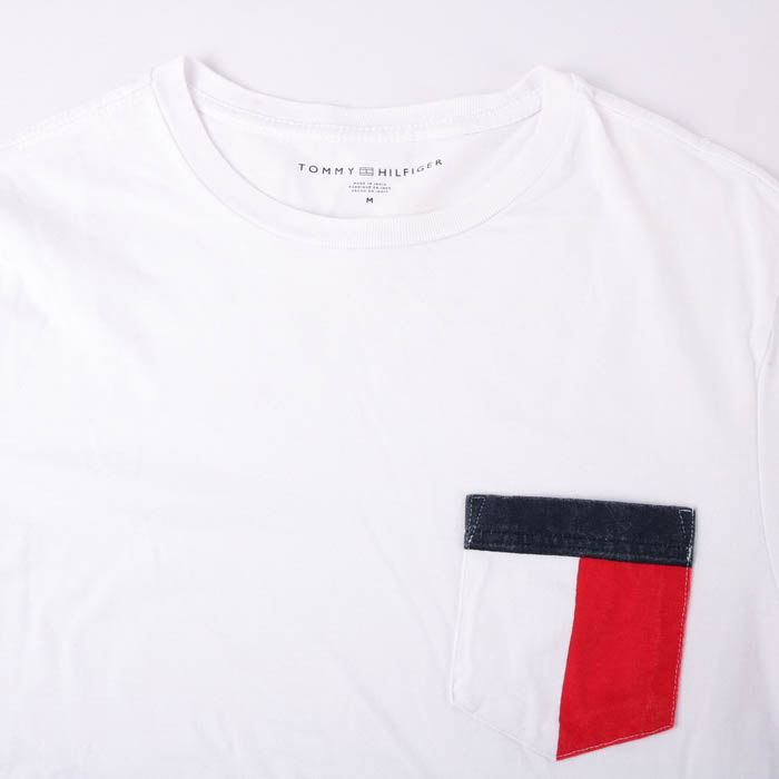 トミーヒルフィガー 半袖Tシャツ 胸ポケット ワンポイントロゴ