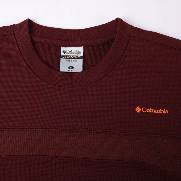 コロンビア 半袖Tシャツ チタニウム 無地 ワンポイントロゴ アウトドア トップス メンズ Sサイズ ブラウン Columbia 【中古】  Columbia USED/古着（Tシャツ/カットソー）｜ColumbiaのUSED/古着通販サイト SMASELL（スマセル）
