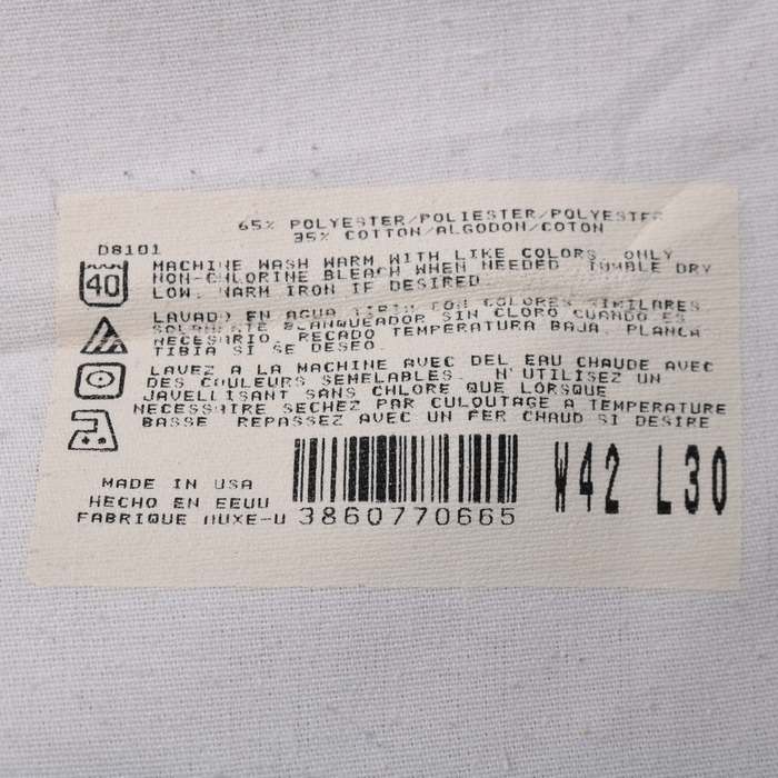 ディッキーズ ワークパンツ ペインターパンツ ロゴ 圧着タグ USA製 ボトムス 大きいサイズ メンズ W42L30サイズ ベージュ Dickies  【中古】