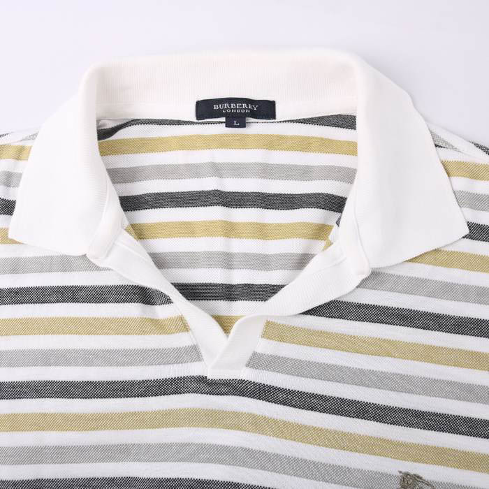 バーバリーロンドン ポロシャツ 半袖 L ロゴ刺繍 - トップス