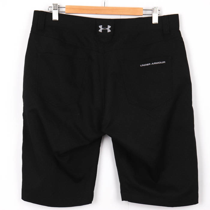 アンダーアーマー ショートパンツ ハーフパンツ ドット柄 ゴルフウェア ボトムス 大きいサイズ メンズ 85サイズ ブラック UNDER ARMOUR  【中古】