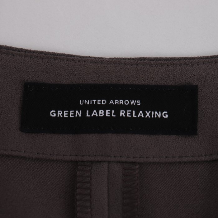 グリーンレーベルリラクシング ユナイテッドアローズ ノーカラージャケット アウター レディース グレー green label relaxing