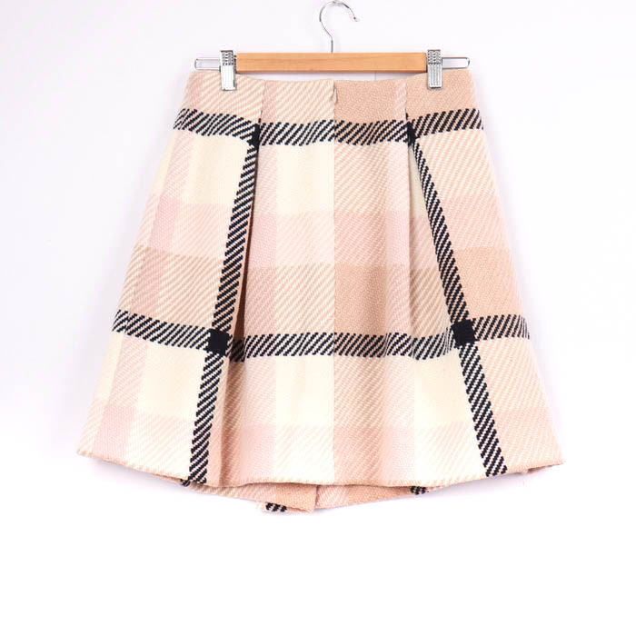 フォクシー スカート French Gingham リネン　38