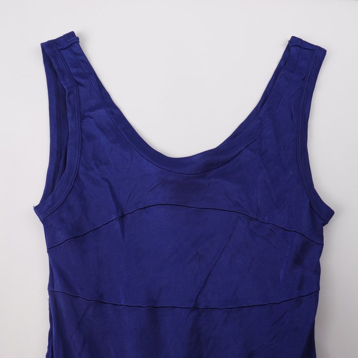 ディーゼル フレアワンピース ドレス ノースリーブ 膝丈 シンプル 無地  