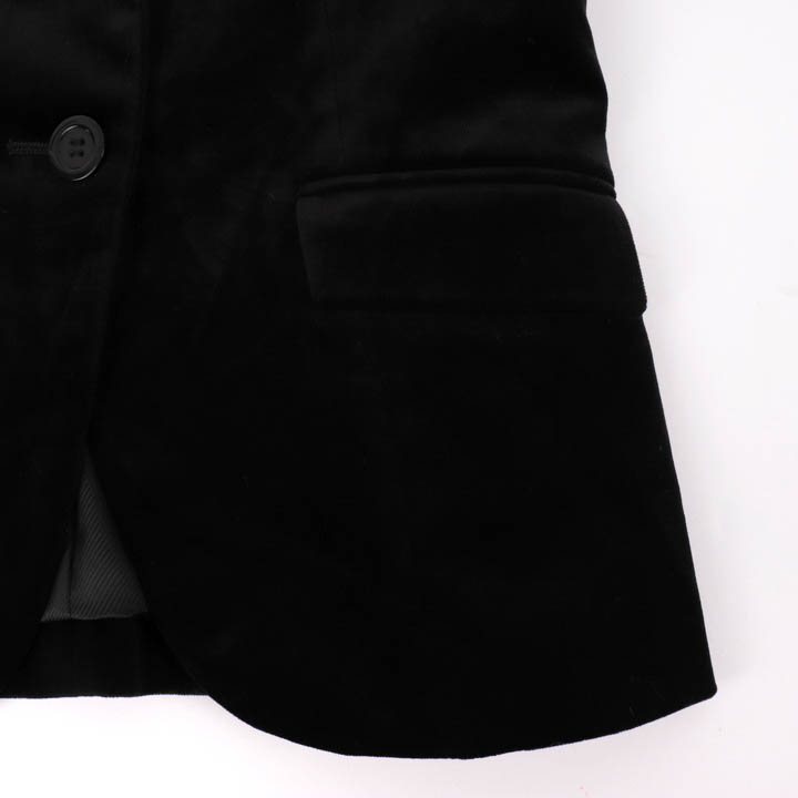 インディヴィ テーラードジャケット ベロア 無地 トップス 日本製 ストレッチ レディース 40サイズ ブラック INDIVI 【中古】 INDIVI  USED/古着（その他アウター）｜INDIVIのUSED/古着通販サイト SMASELL（スマセル）