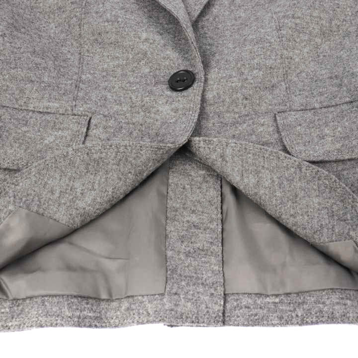アンタイトル セットアップ 上下セット ジャケット スカート スーツ 日本製 ウール/アンゴラ混 レディース 2サイズ グレー UNTITLED  セット/コーデ