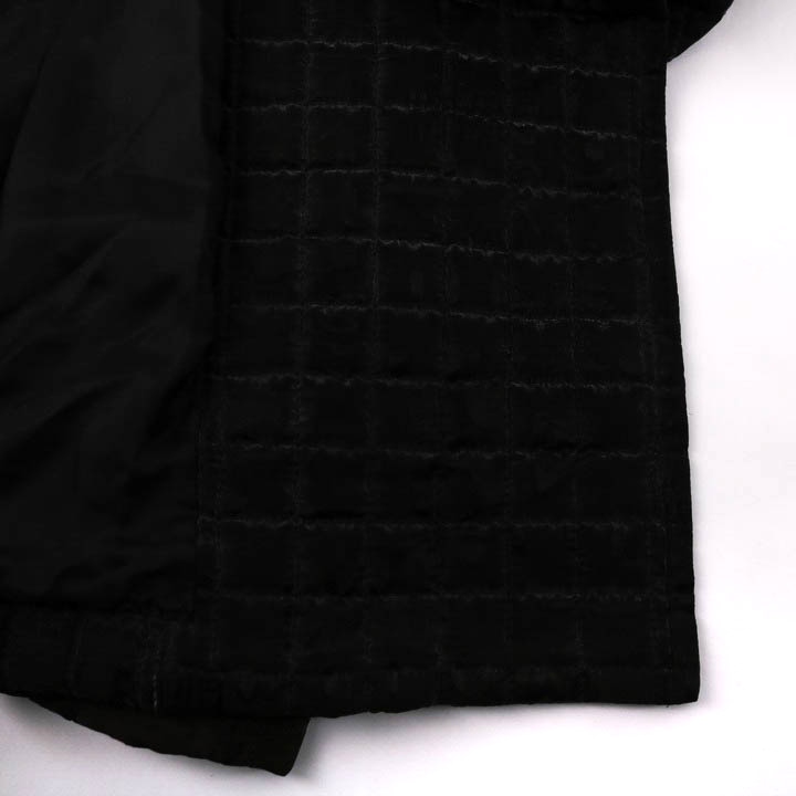 レリアン キルティングコート ダブル 中綿 ロングコート アウター 日本製 レディース 7サイズ ブラック Leilian